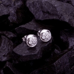 Silver Shine 92.5 Sterling Silver Fancy Round Earring For Women & Girls